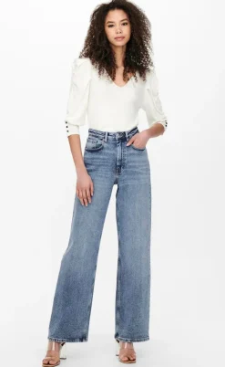 ONLY Bukser - Juicy - Medium Blue Denim