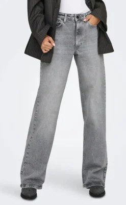 ONLY Bukser - Juicy Wide Leg - Medium Grey Denim