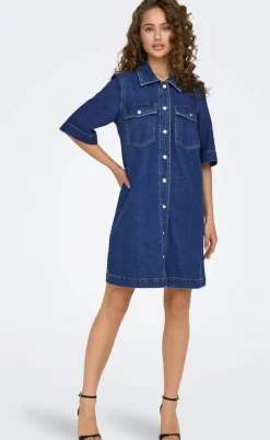 ONLY Kjole - Belle - Dark Blue Denim