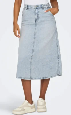 ONLY Nederdel - Mindy - Light Blue Denim