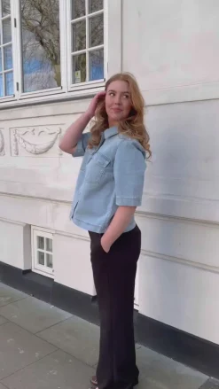 ONLY Skjorte - Belle - Dark Blue Denim