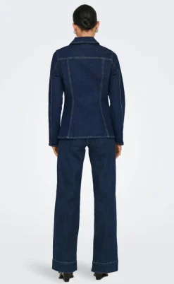 ONLY Skjorte - Elle - Dark Blue Denim