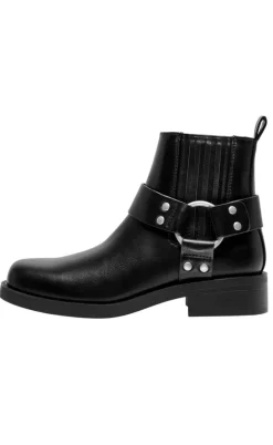 ONLY Støvler - Bax Biker - Black