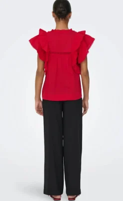 ONLY Top - Sunny - High Risk Red