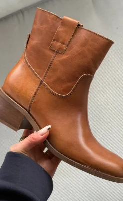 Phenumb Støvler - Martina Low - Leather Cognac