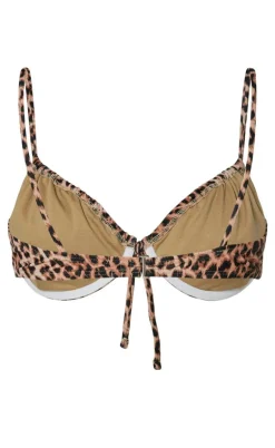Pieces Bikini Overdel - Lippa - Black/Leo