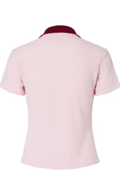 Pieces Bluse - Alysia - Pink Tulle/Rhubarb