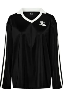 Pieces Bluse - Grace - Black/Bright White