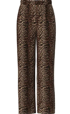 Pieces Bukser - Flora - Black Leo