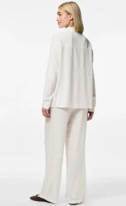 Pieces Bukser - Pia - Bright White