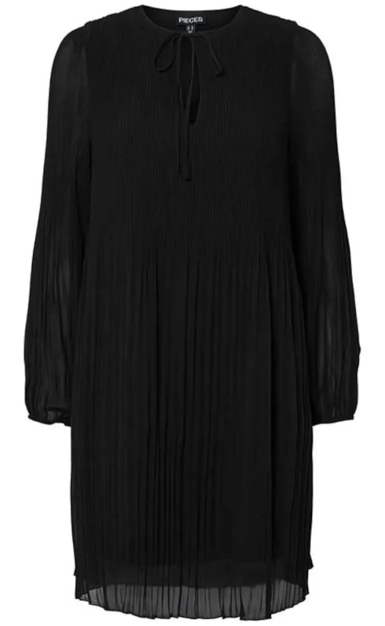 Pieces Kjole - Naomie O-Neck Short - Black