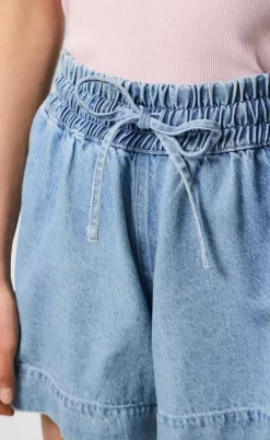 Pieces Shorts - Flora - Light Blue Denim