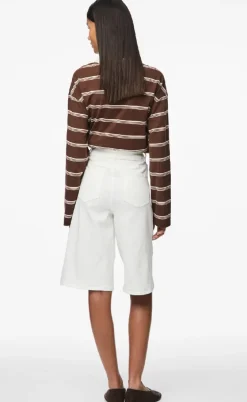 Pieces Shorts - Salume - Bright White