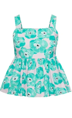 Pieces Top - Khalia - Electric Green