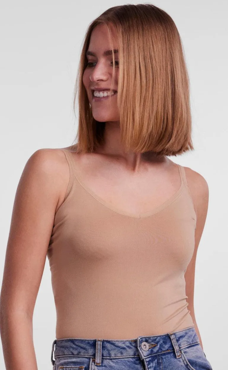 Pieces Top - Plain - Nature