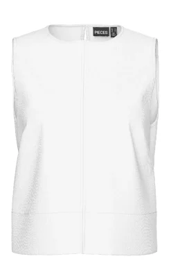 Pieces Top - Salume - Bright White