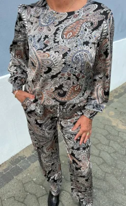 Say INA Copenhagen Bluse - Chili - Paisley Night