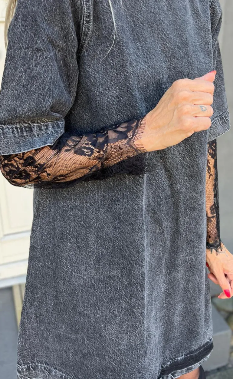 Say INA Copenhagen Bluse - Lissa Lace - Black