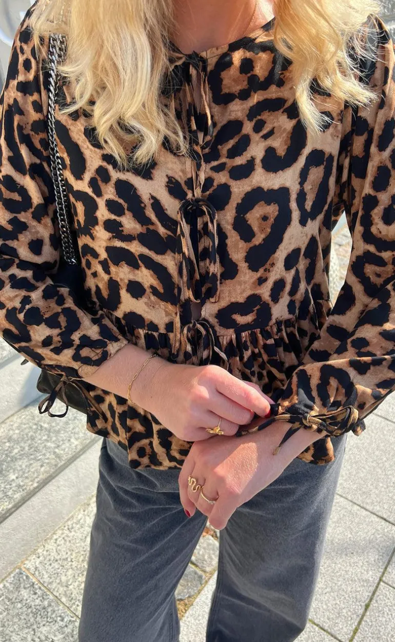 Say INA Copenhagen Bluse - Poplin - Leopard