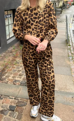 Say INA Copenhagen Bluse - Chili - Leopard