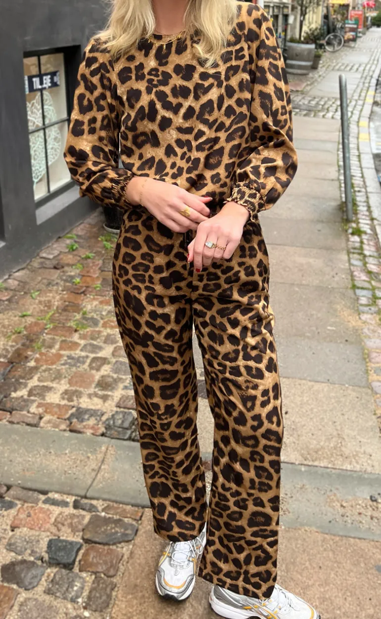 Say INA Copenhagen Bluse - Chili - Leopard