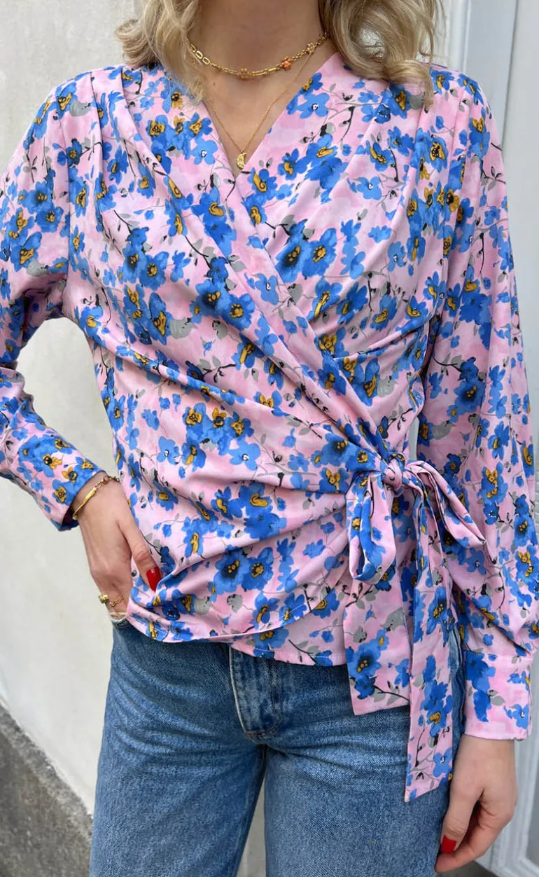 Say INA Copenhagen Bluse - Josse - Blue Flower