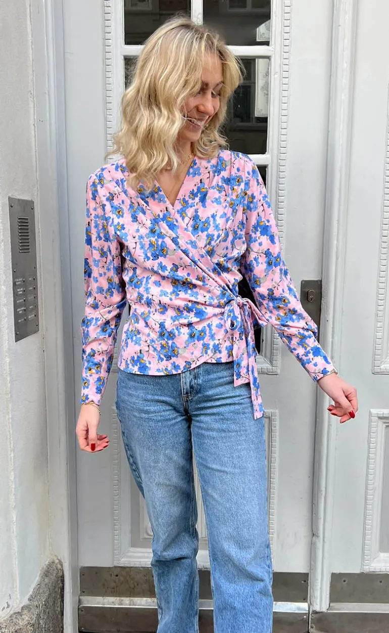Say INA Copenhagen Bluse - Josse - Blue Flower
