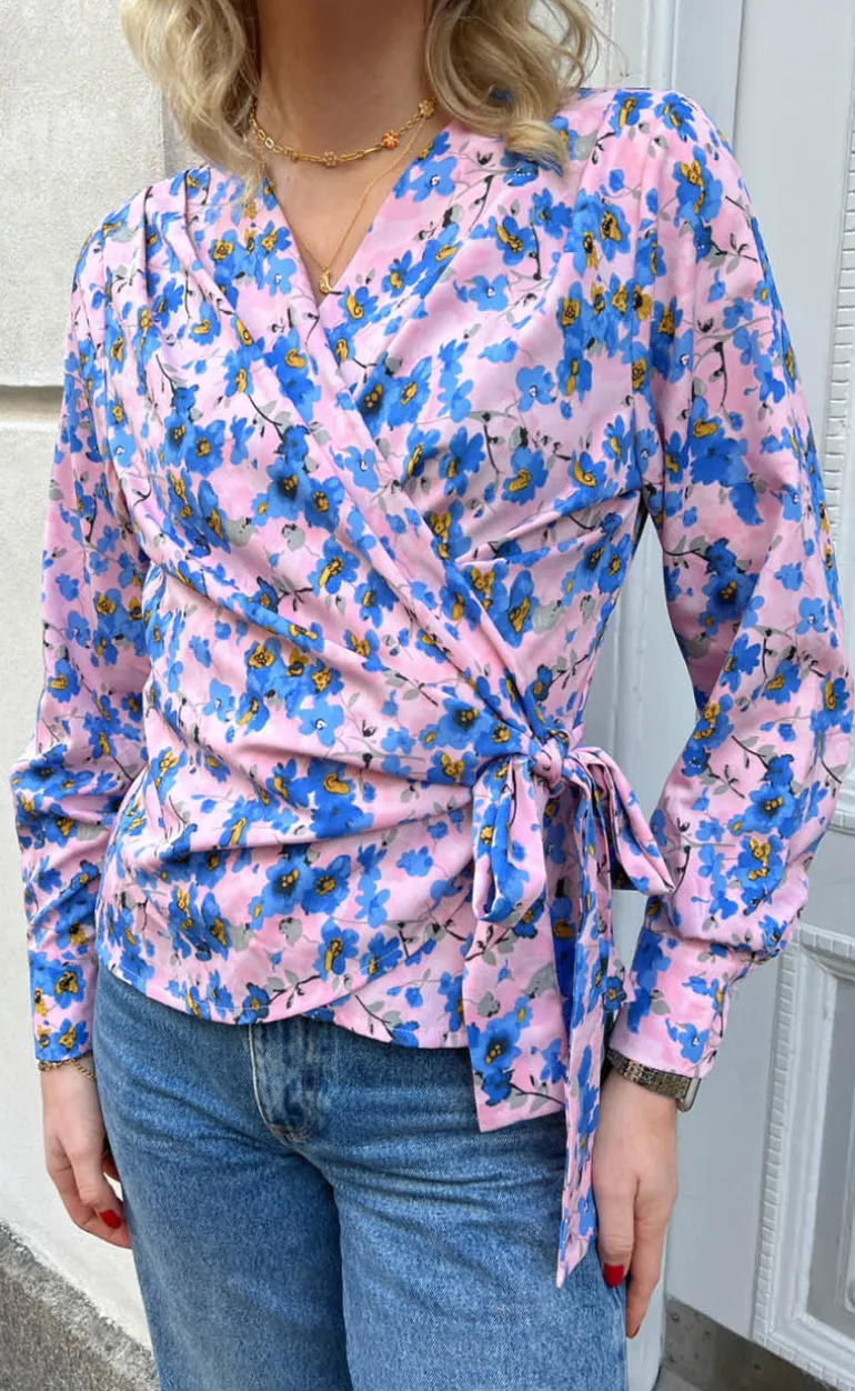 Say INA Copenhagen Bluse - Josse - Blue Flower