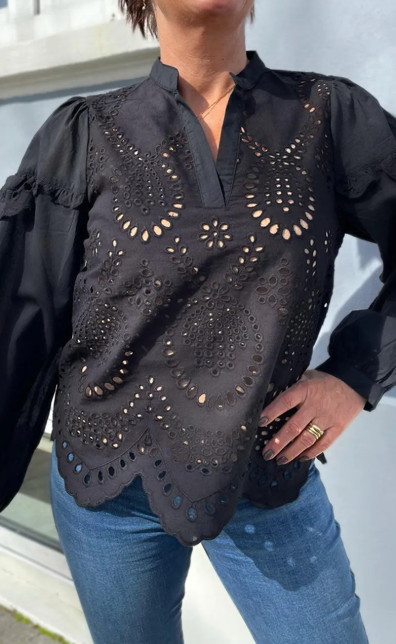 Say INA Copenhagen Bluse - Benedicte - Black