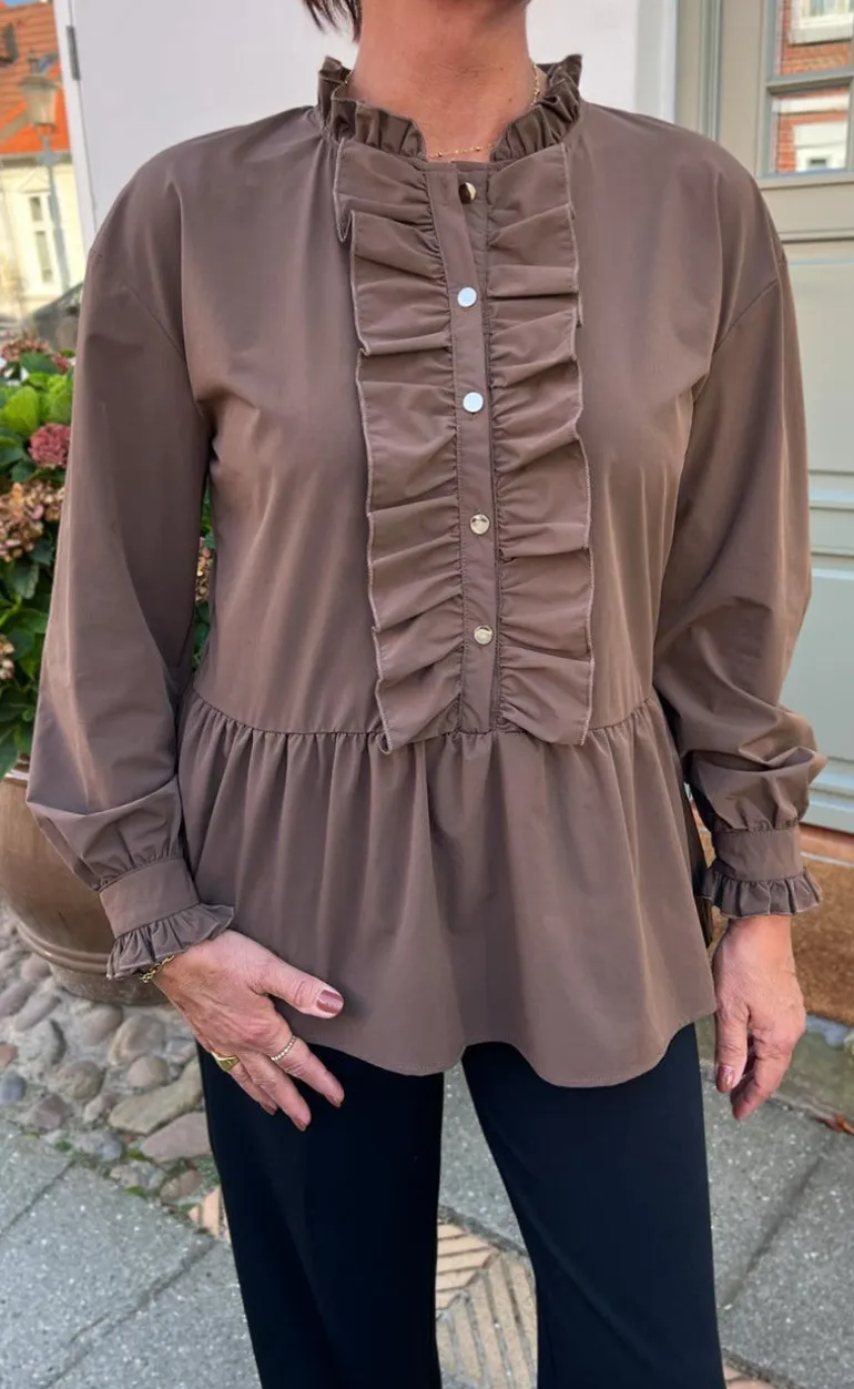 Say INA Copenhagen Bluse - Frida - Dark Brown