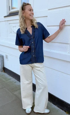 Say INA Copenhagen Bluse - Sophie - Denim Blue