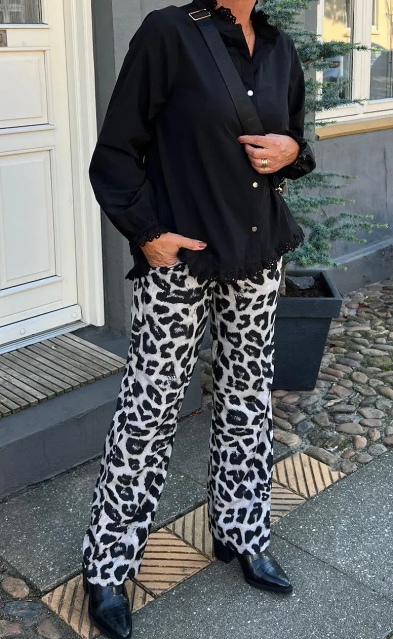 Say INA Copenhagen Bukser - Ida - Grey Leopard