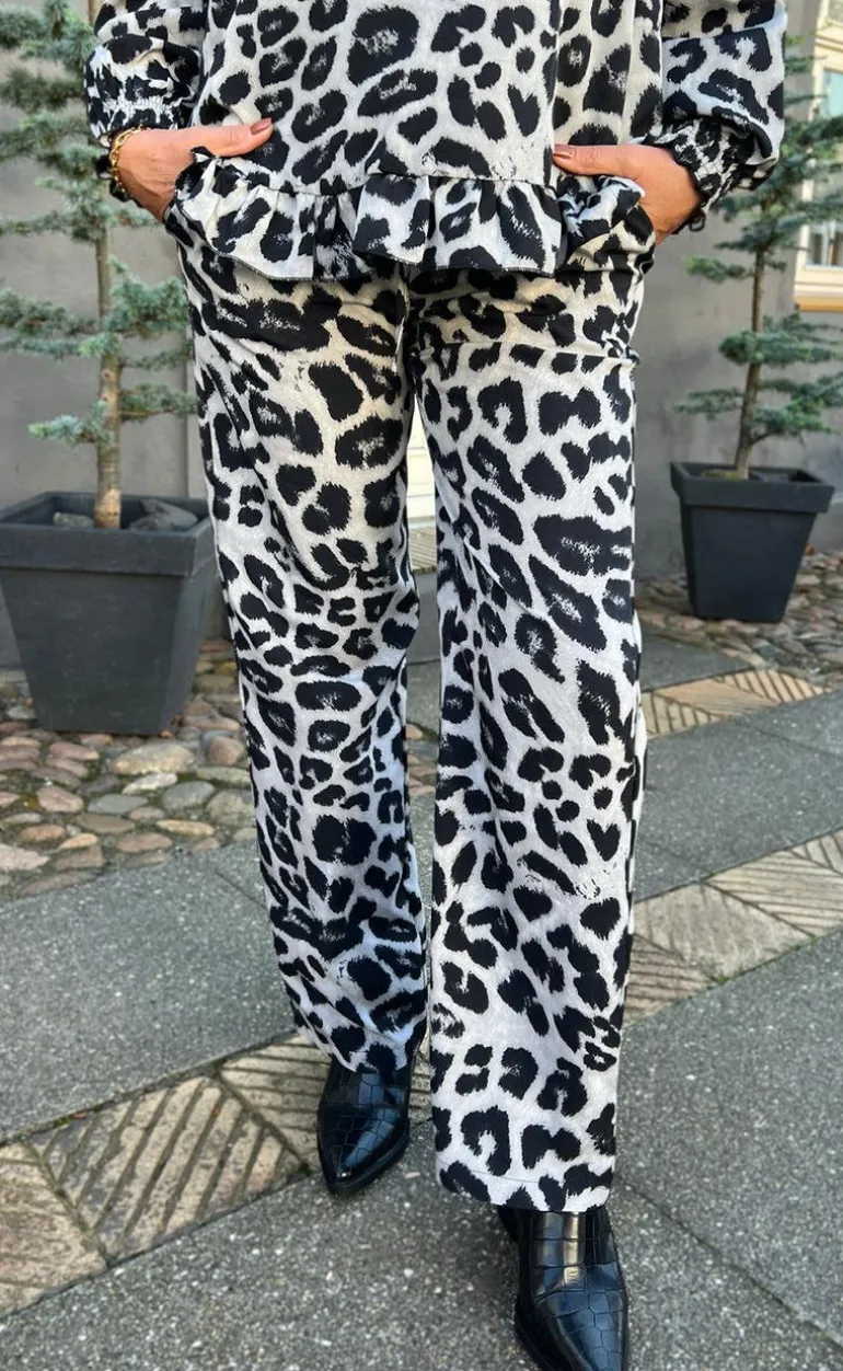 Say INA Copenhagen Bukser - Ida - Grey Leopard