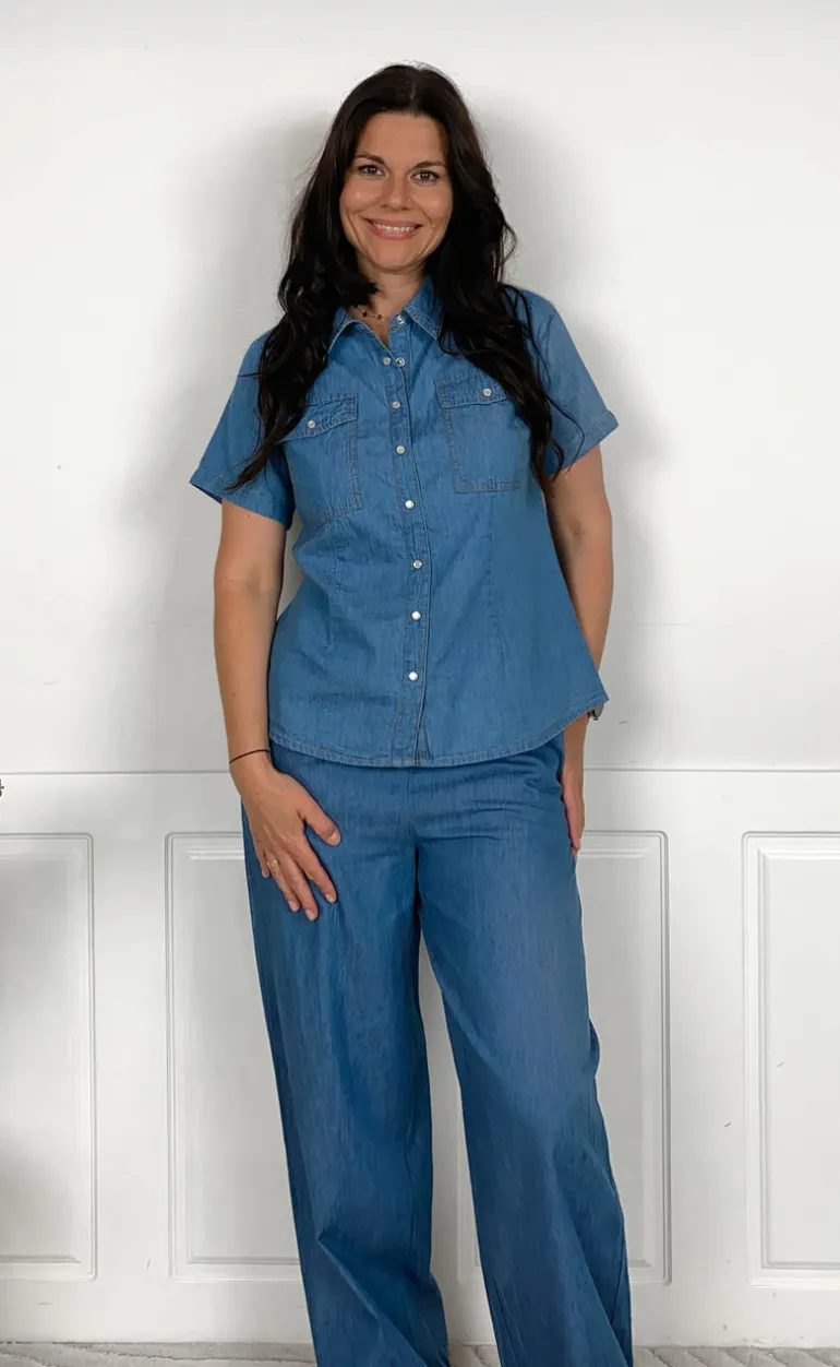 Say INA Copenhagen Bukser - Detia - Light Blue Denim