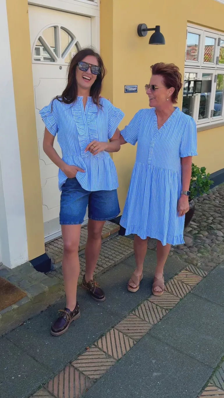 Say INA Copenhagen Kjole - Catja Summer - Blue Striped