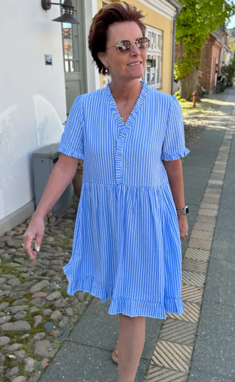 Say INA Copenhagen Kjole - Catja Summer - Blue Striped