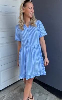 Say INA Copenhagen Kjole - Catja Summer - Blue Striped