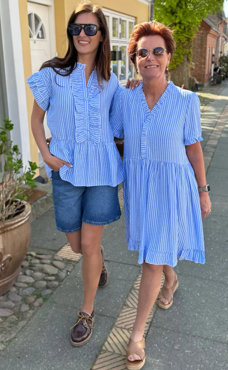 Say INA Copenhagen Kjole - Catja Summer - Blue Striped