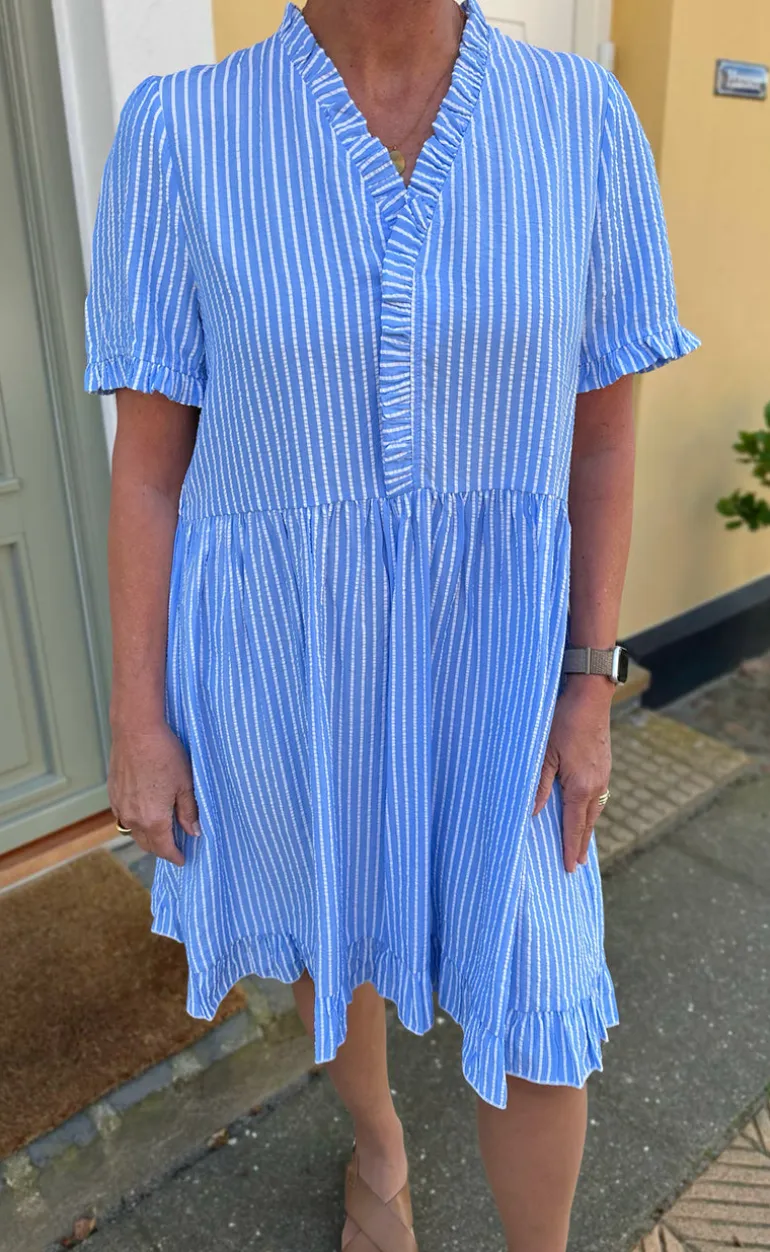 Say INA Copenhagen Kjole - Catja Summer - Blue Striped