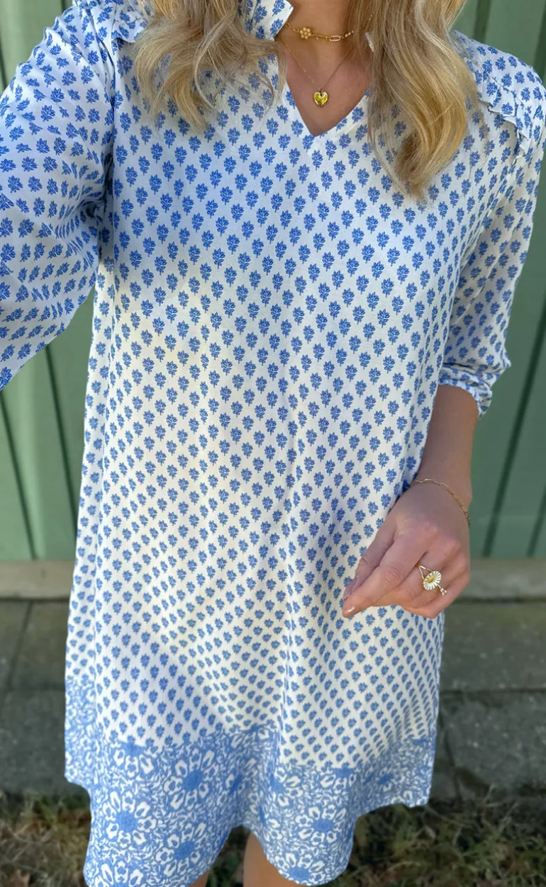 Say INA Copenhagen Kjole - Mira - Blue Printed