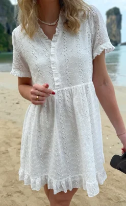 Say INA Copenhagen Kjole - Catja Summer - White Broderie Anglaise