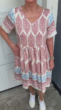 Say INA Copenhagen Kjole - Valentina - Blue Paisley