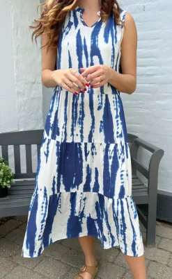 Say INA Copenhagen Kjole - Ella - Navy Tie Dye