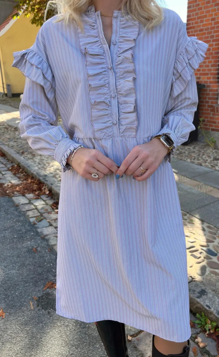 Say INA Copenhagen Kjole - Emilie - Grey Striped