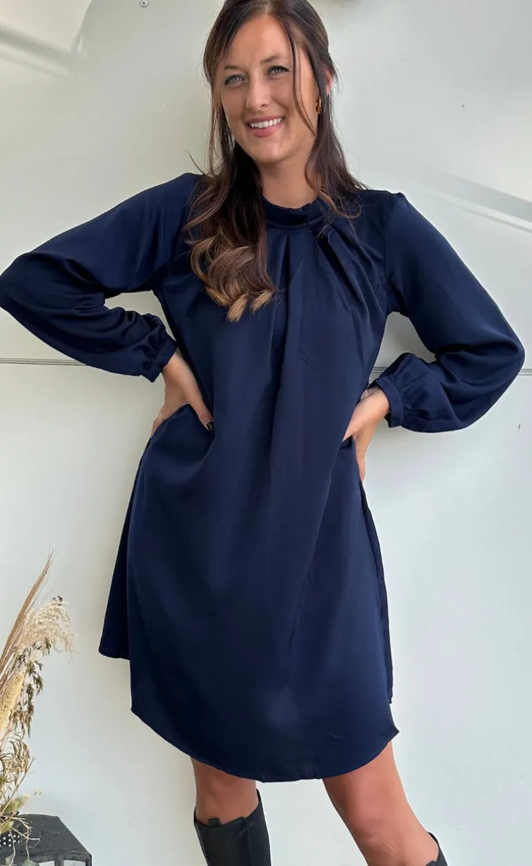 Say INA Copenhagen Kjole - Hazel - Navy Blue