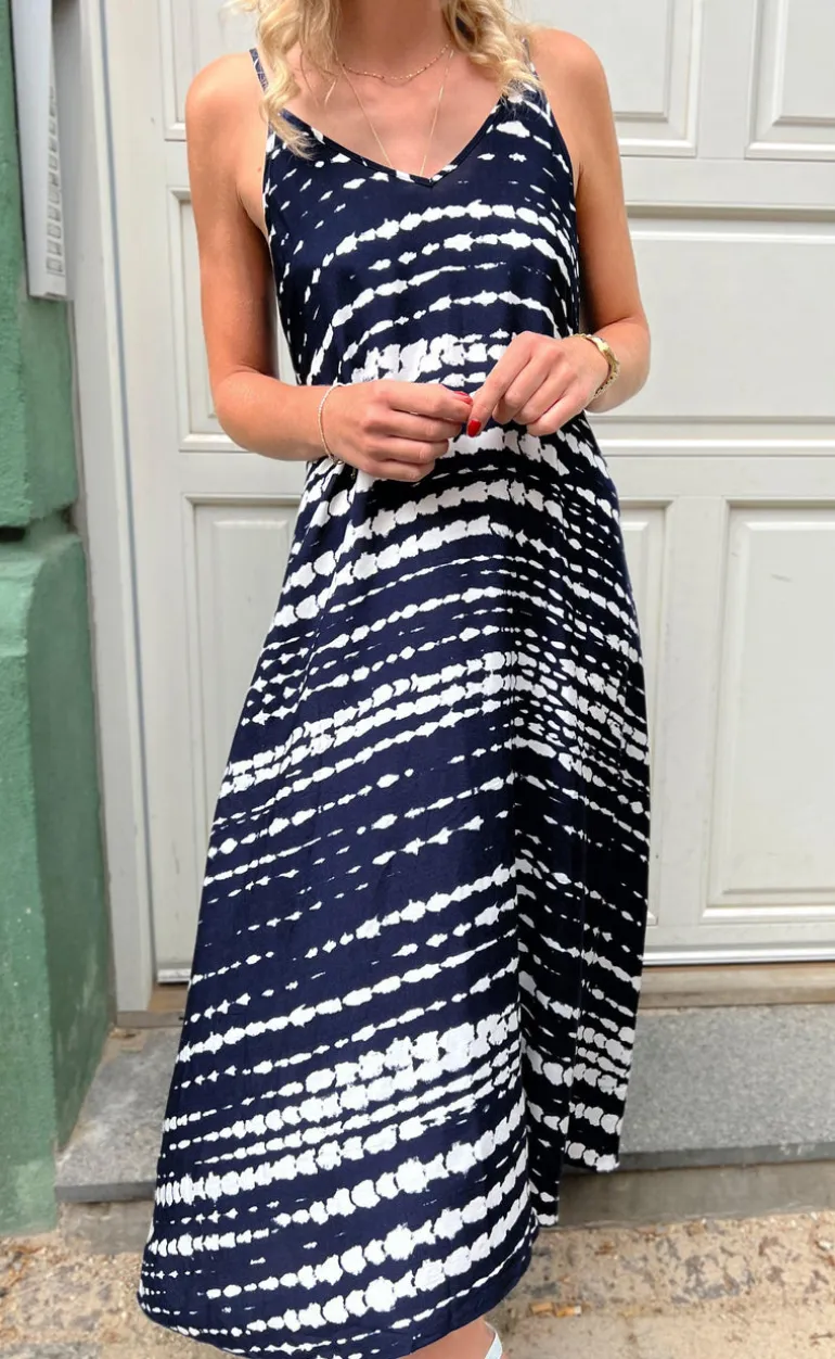 Say INA Copenhagen Kjole - Klara - Navy Tie Dye