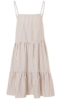 Say INA Copenhagen Kjole - Sisi - Brown White Stripe