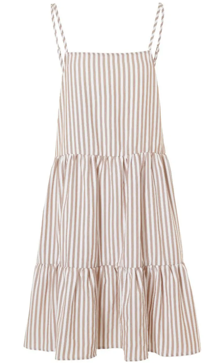 Say INA Copenhagen Kjole - Sisi - Brown White Stripe