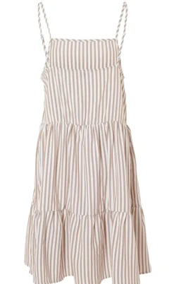 Say INA Copenhagen Kjole - Sisi - Brown White Stripe