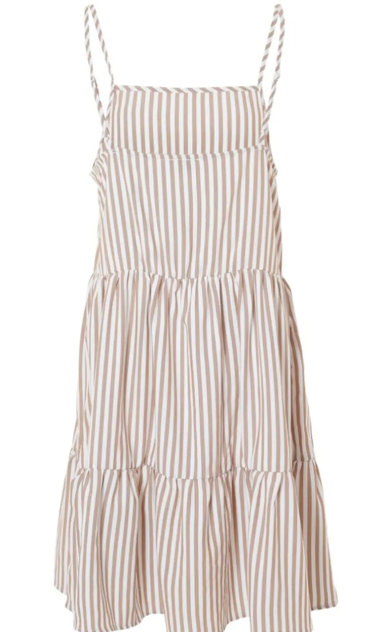 Say INA Copenhagen Kjole - Sisi - Brown White Stripe